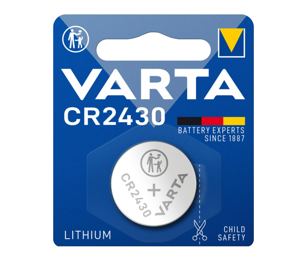 VARTA Litowe Baterie Pastylkowe CR2430 (1 szt.) 6430112401 - 1456635 - zdjęcie